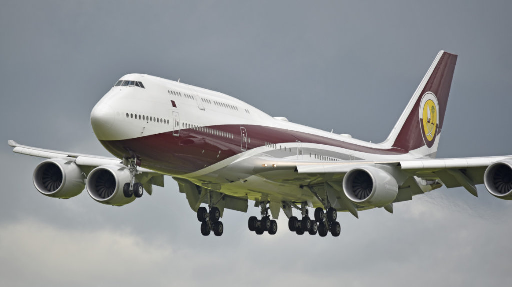 Boeing BBJ 747-8i, Registration VQ-BSK, Qatar Emiri